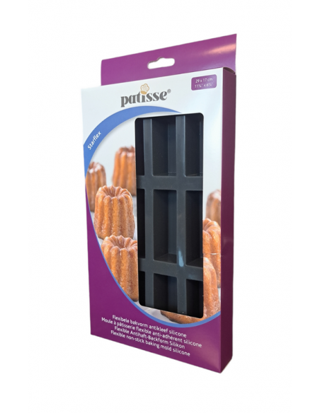 Silikonowa forma na 12 ciastek 29x17cm STARFLEX - Patisse