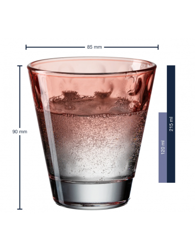 Zestaw 6 szklanek pastel 215ml Opitc