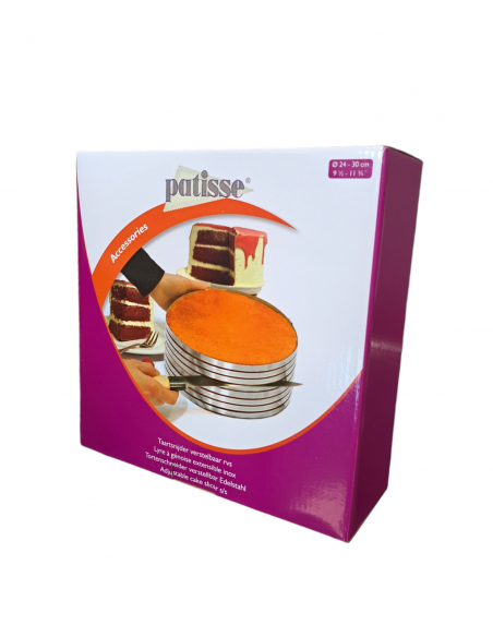 Regulowany szablon do krojenia w plastry do ciasta ze stali nierdzewnej  - Patisse