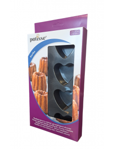 Silikonowa forma na 6 mini serc 29x17cm STARFLEX - Patisse 2