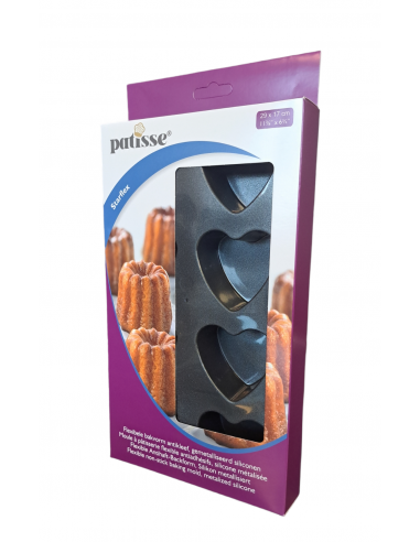 Silikonowa forma na 6 mini serc 29x17cm...