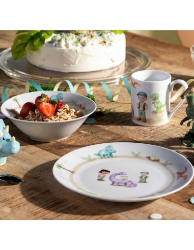 Zestaw 3cz naczyń dla dzieci dinozaur BAMBINI...