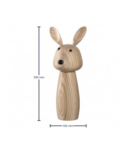 Drewniany młynek do przypraw KRÓLIK CUCINA - Leonardo 2