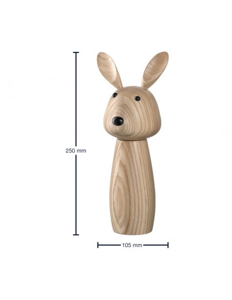 Drewniany młynek do przypraw KRÓLIK CUCINA - Leonardo