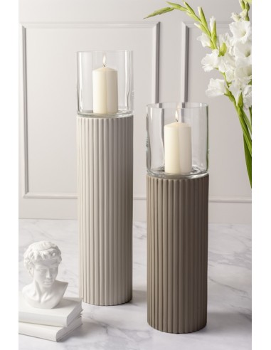 Latarnia / świecznik kolumna 65cm beżowy POESIA...