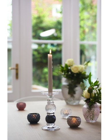 Wazon szklany  h 11cm fiolet POESIA - Leonardo