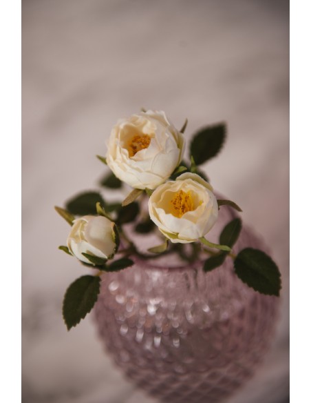 Wazon szklany  h 11cm fiolet POESIA - Leonardo