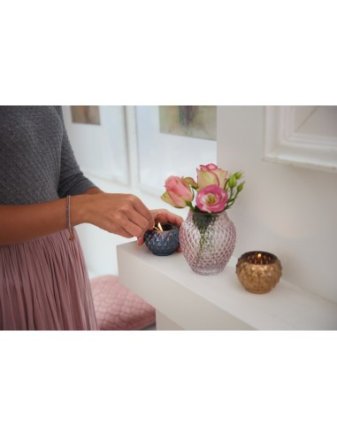 Wazon szklany h 23cm fiolet POESIA - Leonardo