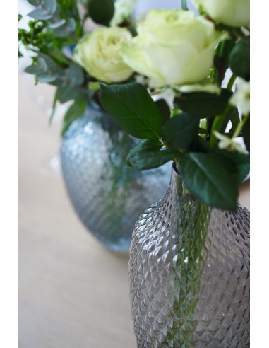 Wazon szklany  h 40cm szary POESIA - Leonardo