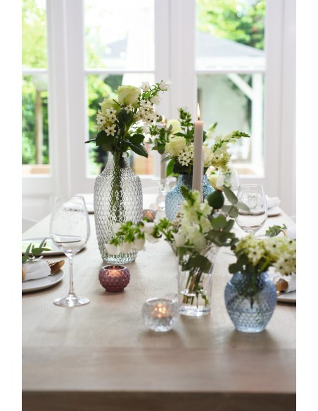 Wazon szklany  h 40cm szary POESIA - Leonardo