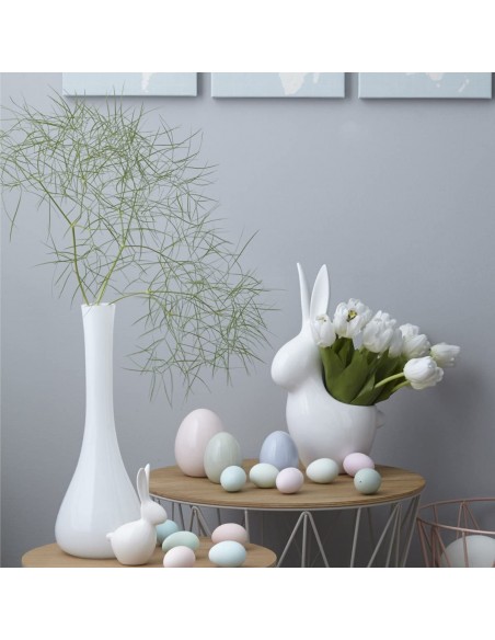 Wazon szklany h 40cm biały SACCHETTA - Leonardo