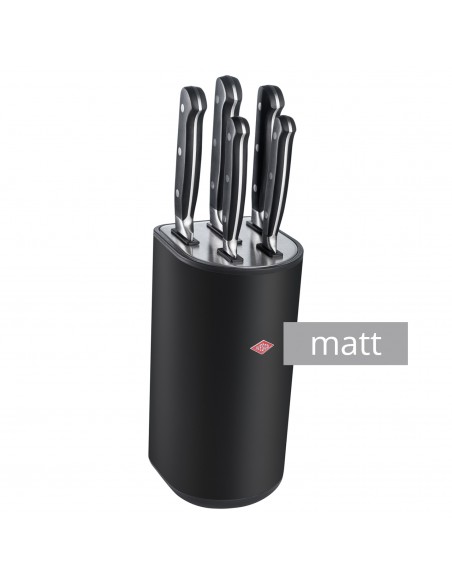 Zestaw 5 noży w bloku czarny matt LOFT-  Wesco