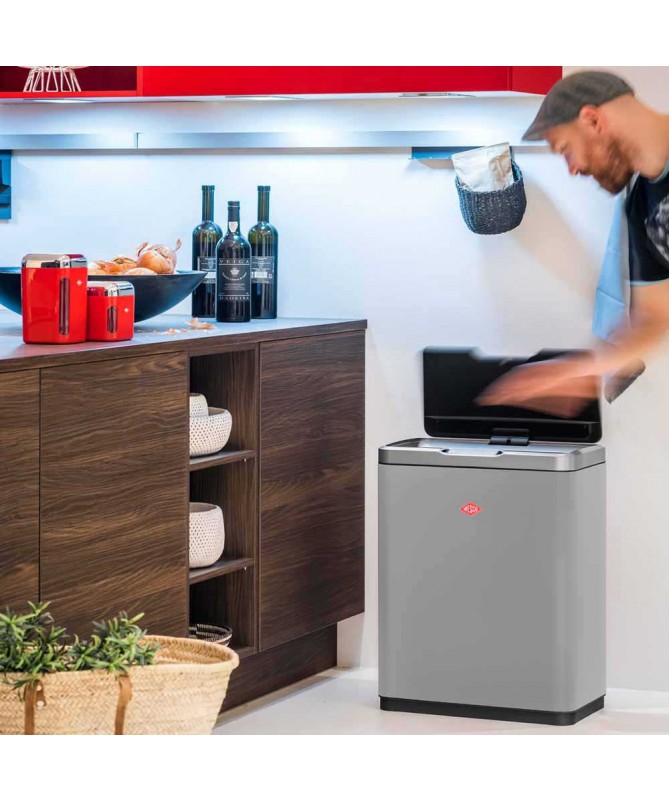 Kosz na śmieci grafitowy MATT i.Master Double -...