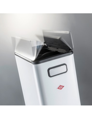 Kosz na śmieci biały mat Big Double Master - Wesco