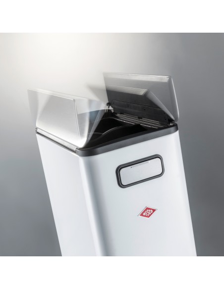 Kosz na śmieci biały mat Big Double Master - Wesco