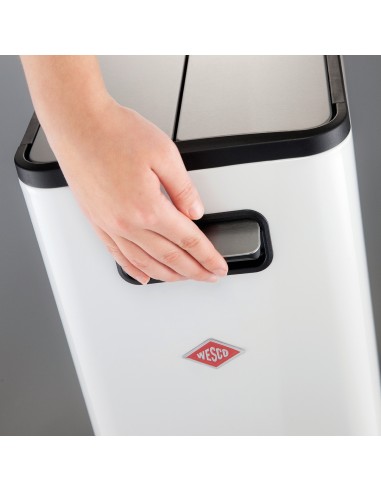 Kosz na śmieci biały mat Big Double Master - Wesco