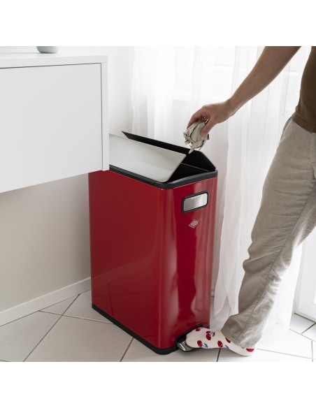 Kosz na śmieci czarny mat Big Double Master - Wesco