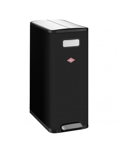 Kosz na śmieci czarny mat Big Double Master - Wesco