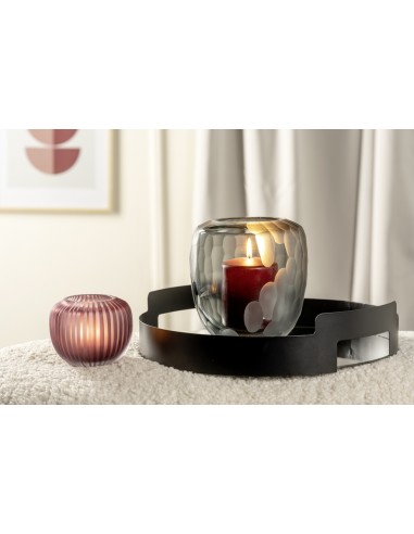 Wazon szklany 9 cm jagodowy  BELLAGIO - Leonardo