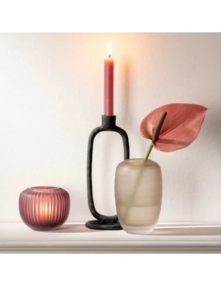 Wazon szklany 9 cm jagodowy  BELLAGIO - Leonardo