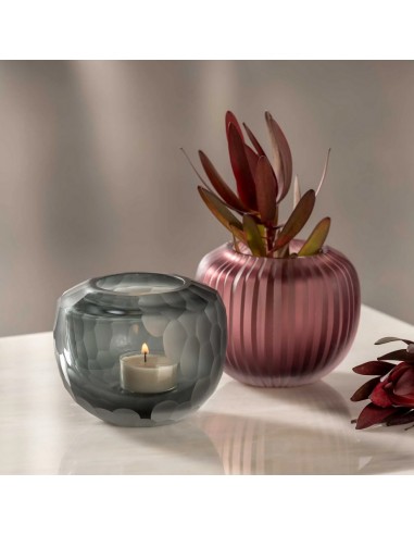 Wazon szklany 9 cm jagodowy  BELLAGIO - Leonardo