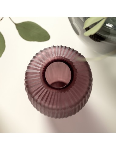 Wazon szklany 16 cm jagodowy  BELLAGIO - Leonardo