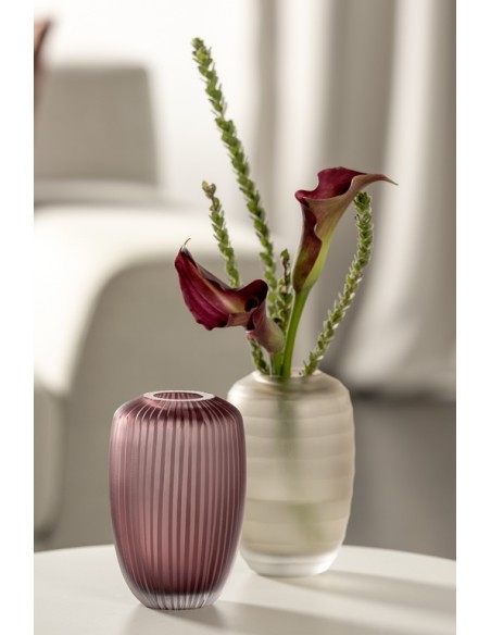 Wazon szklany 16 cm jagodowy  BELLAGIO - Leonardo