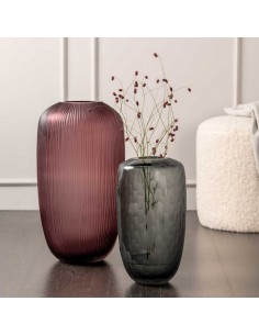 Wazon szklany 50 cm jagodowy  BELLAGIO - Leonardo 2