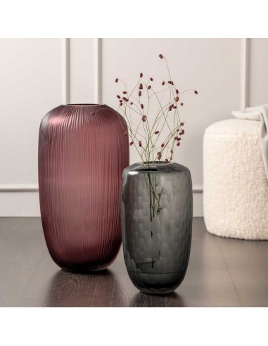 Wazon szklany 50 cm jagodowy  BELLAGIO - Leonardo