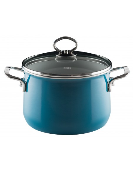 RIESS - Garnek wysoki z pokrywą 6,5l 24cm Aquamarin Riess