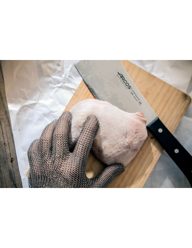 Stalowa rękawica ochronna rozm. 2 - S biała -...