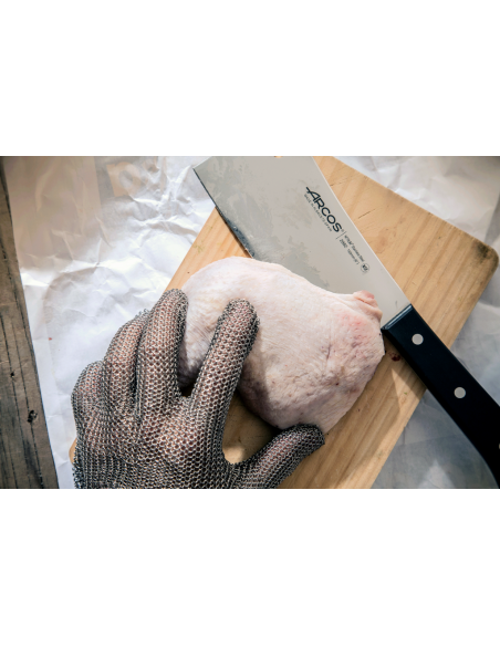 Stalowa rękawica ochronna rozm. 2 - S biała - Arcos