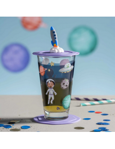 Szklanka z pokrywą i spodkiem 300ml kosmos BAMBINI... 2