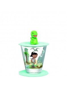 Szklanka z pokrywą i spodkiem 215ml dinozaur BAMBINI...