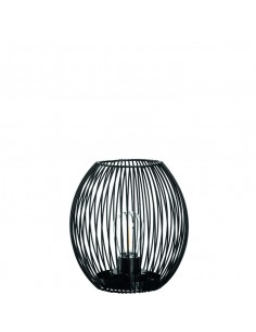 Latarnia LED czarna 24cm CASOLARE - Leonardo