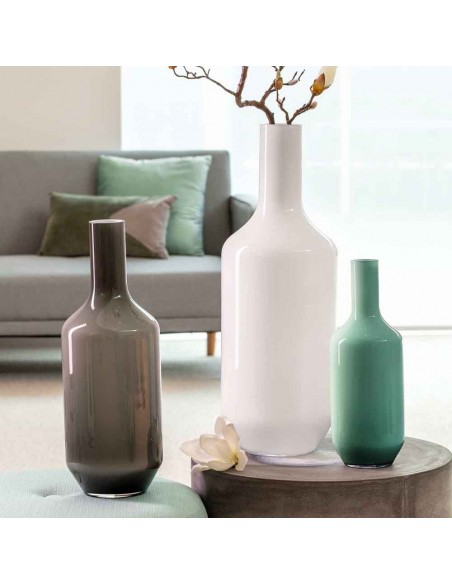 Wazon h 50cm biały Milano - Leonardo