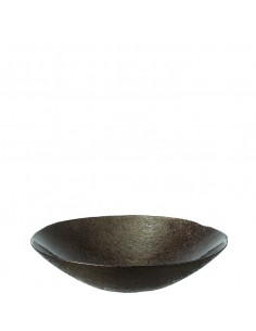 Misa patera szklana 32cm bronzo COMO - Leonardo
