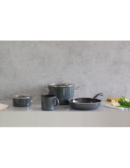 RIESS - Zestaw garnków 5cz. Dark Grey