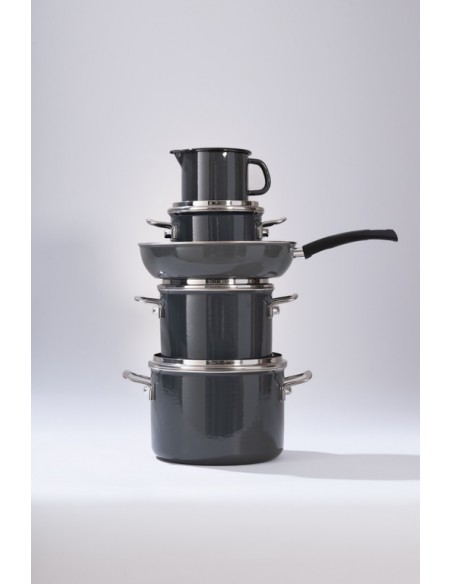 RIESS - Zestaw garnków 5cz. Dark Grey