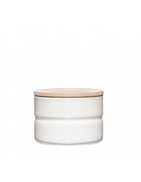 RIESS - Pojemnik kuchenny z drewnianą pokrywą 0,2l Pure White
