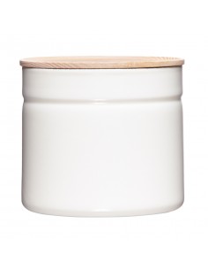 RIESS - Pojemnik z drewnianą pokrywą 1,3l Pure White