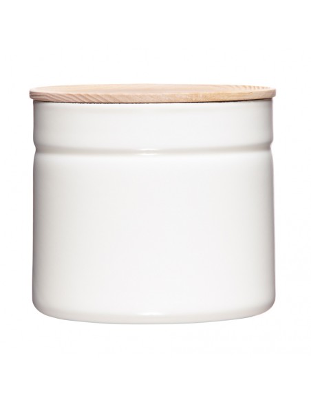 RIESS - Pojemnik z drewnianą pokrywą 1,3l Pure White