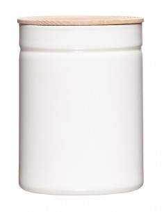 RIESS - Pojemnik z drewnianą pokrywą 2,2l Pure White
