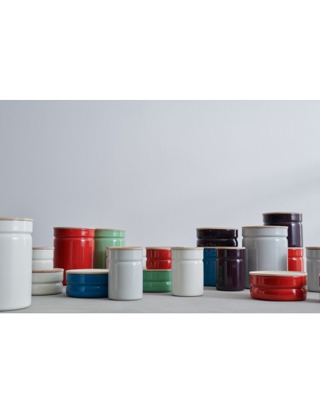 RIESS - Pojemnik kuchenny z drewnianą pokrywą 0,2l Light Grey