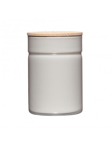 RIESS - Pojemnik kuchenny z drewnianą pokrywą 0,5l Light Grey