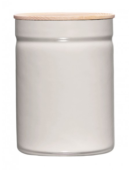 RIESS - Pojemnik kuchenny z drewnianą pokrywą 2,2l Light Grey