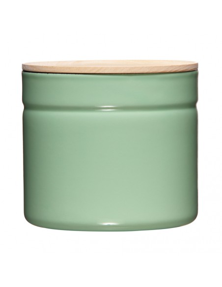 RIESS - Pojemnik kuchenny z drewnianą pokrywą 1,3l Slow Green