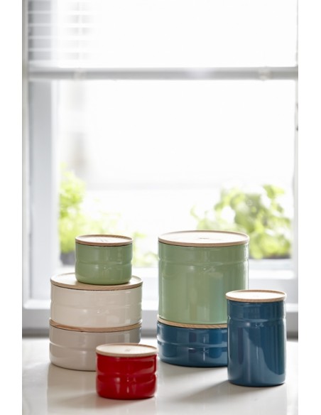 RIESS - Pojemnik kuchenny z drewnianą pokrywą 2,2l Slow Green