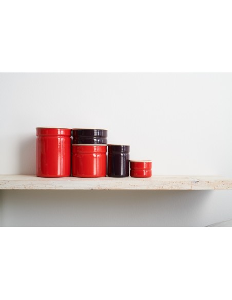 RIESS - Pojemnik kuchenny z drewnianą pokrywą 1,3l Fresh Tomato