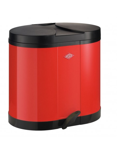 Kosz na śmieci czerwony 2x15l BETA Wesco
